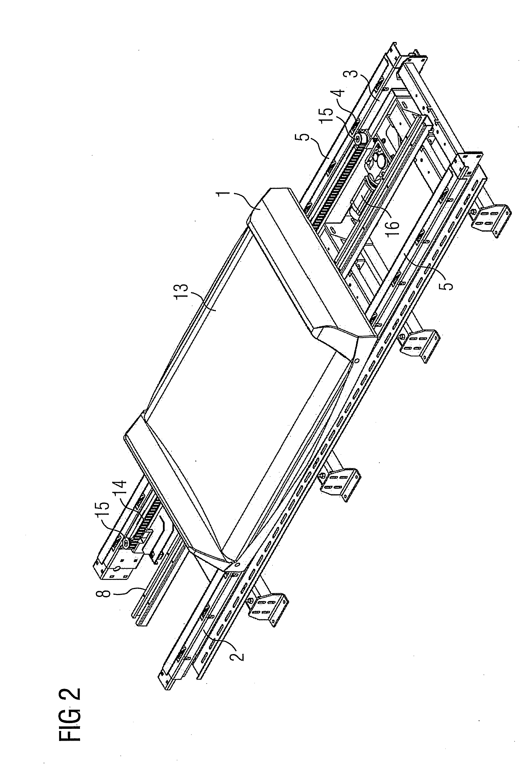 Container for Transporting Piece Goods, Particularly Pieces of Luggage
