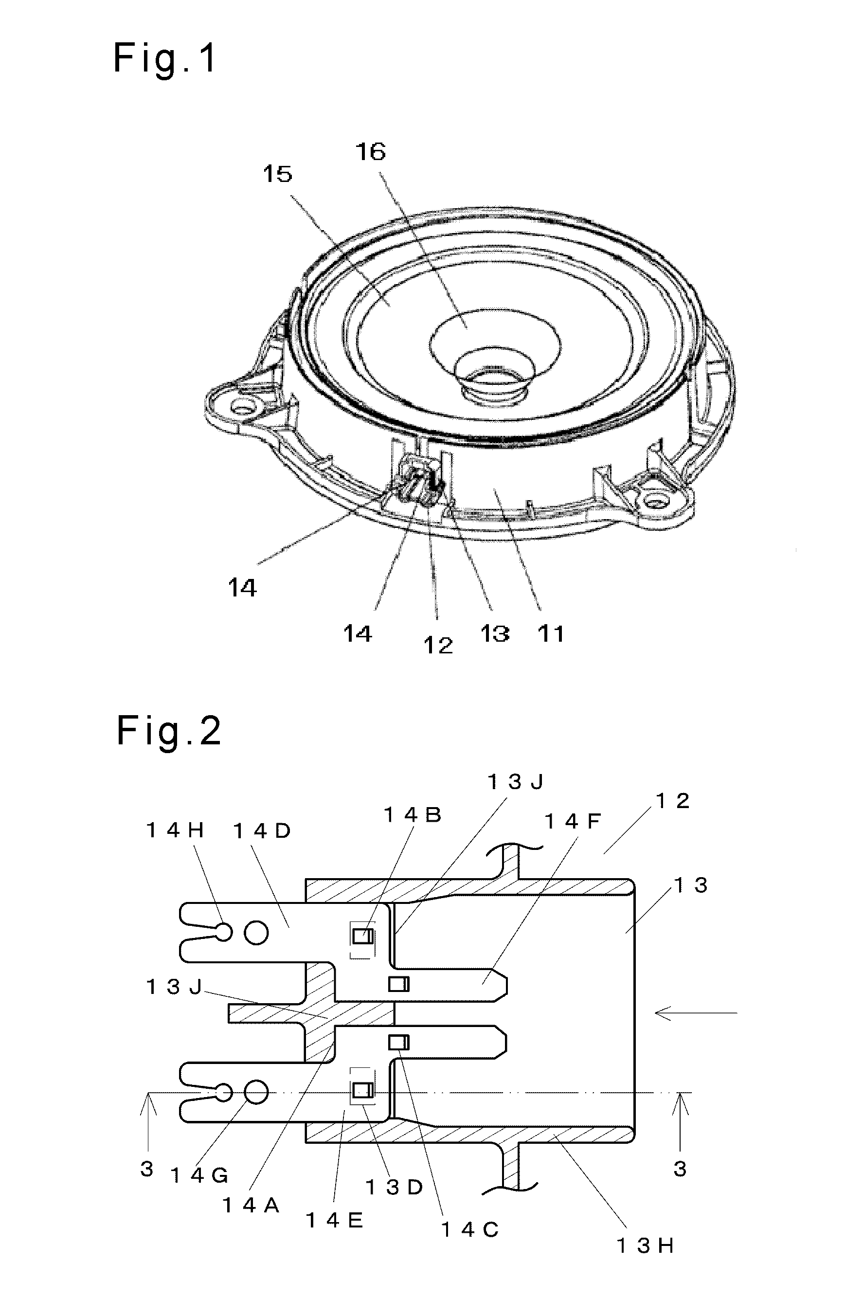 Frame for speaker, speaker using same, and electronic apparatus and mobile device using speaker