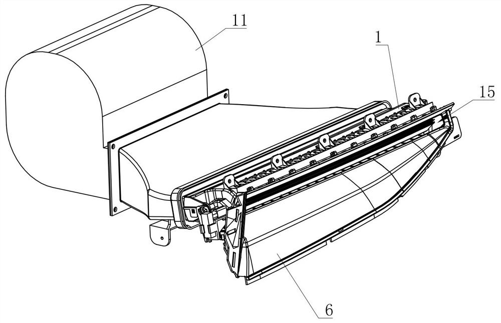 Air outlet of hidden type automobile air conditioner