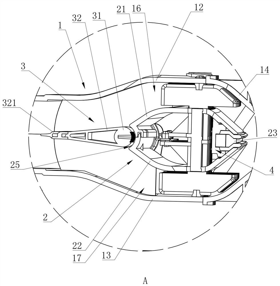 Air outlet of hidden type automobile air conditioner