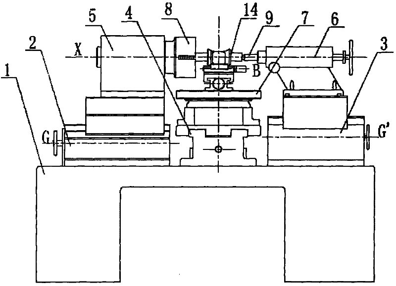 Numerical control relief grinding method for enveloping worm hob and machine tool for realizing same