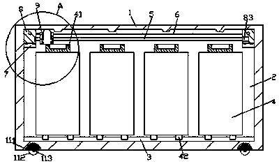 A vertical power distribution cabinet