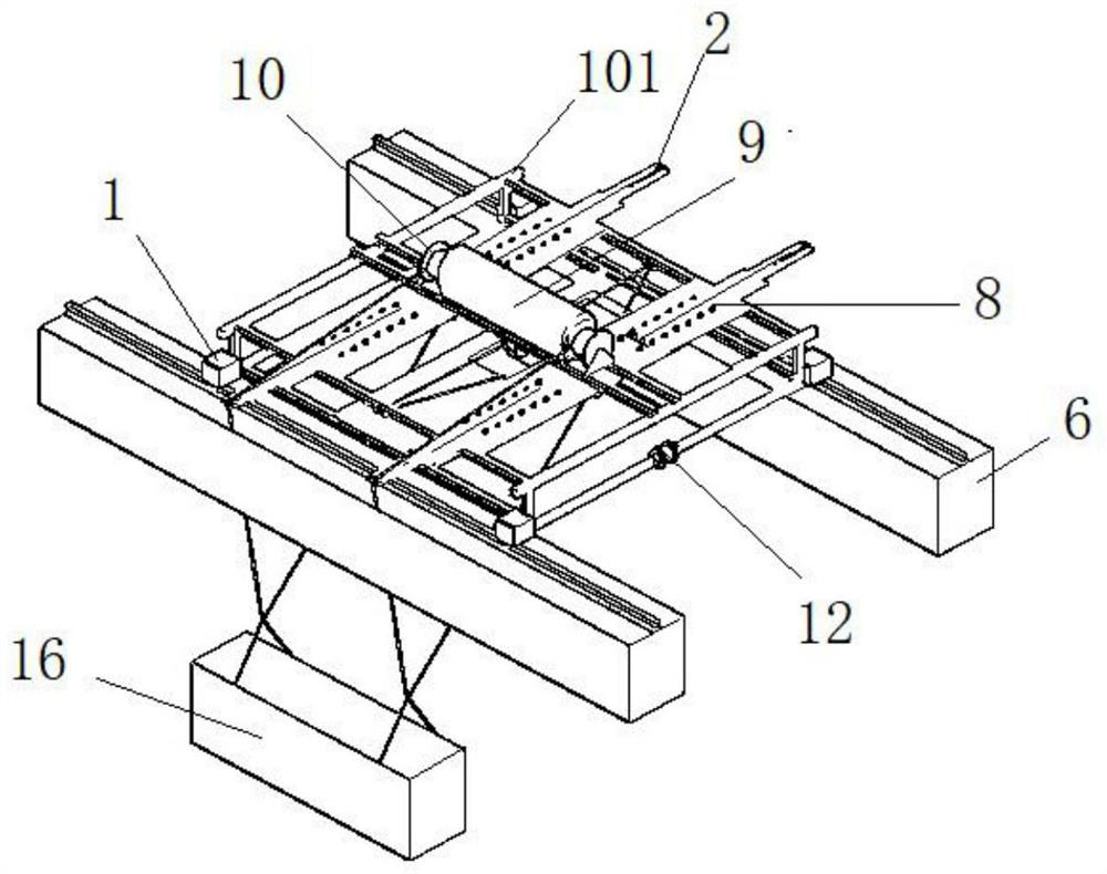 A method of using an attached lifting and transporting device for demolishing concrete support beams