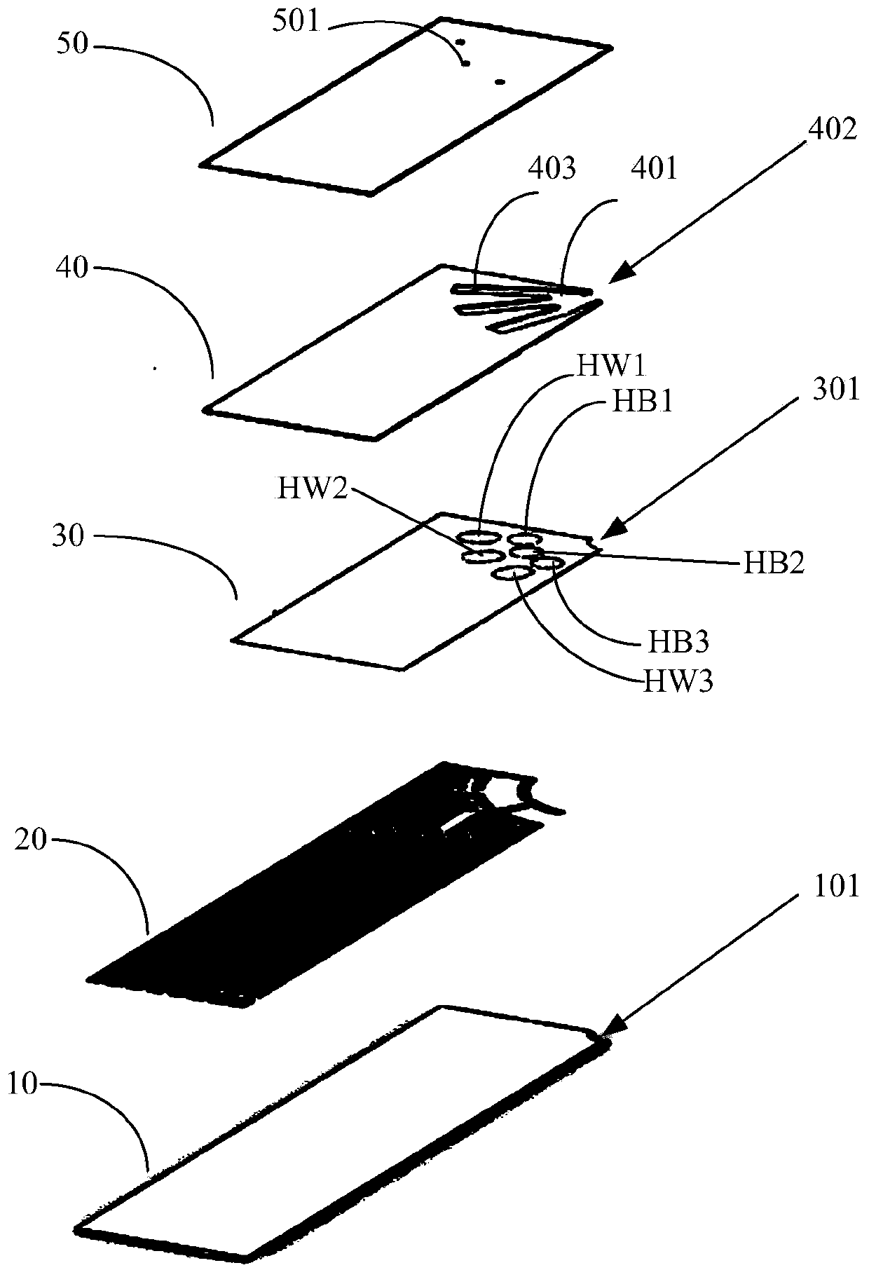 Multi-index detection test strip