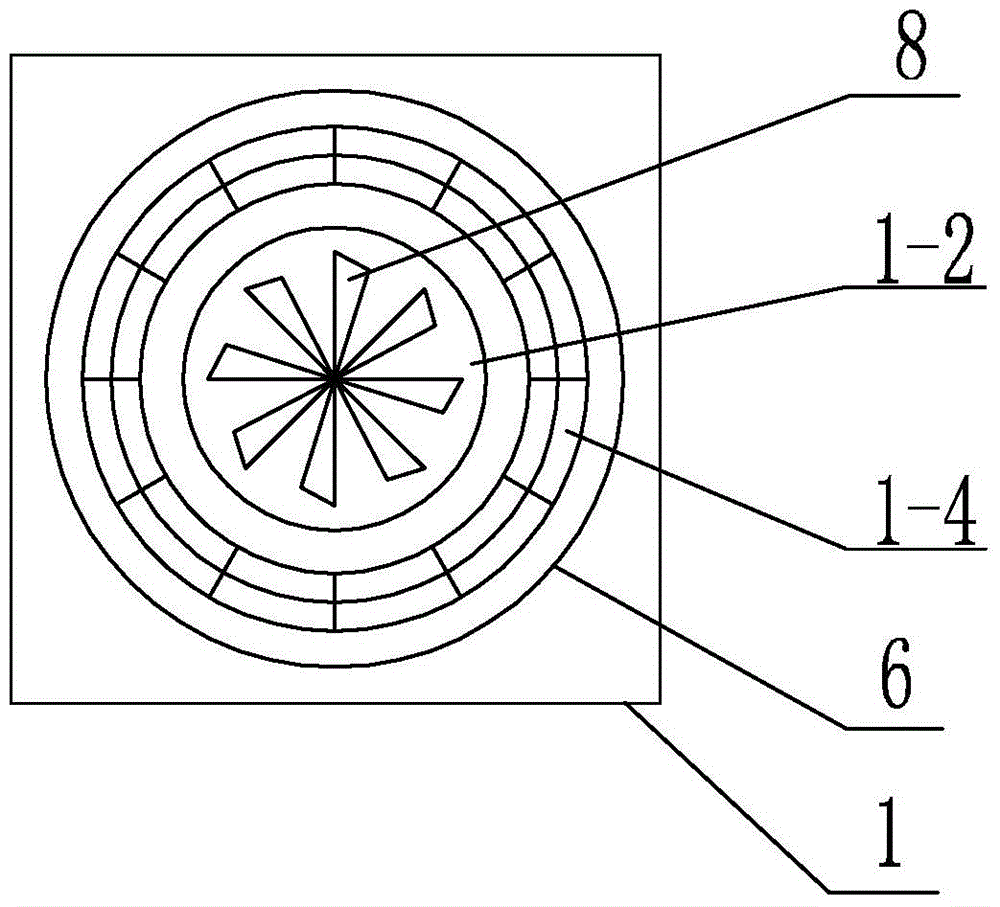 A cold wind surround type hot air dispersion heating device