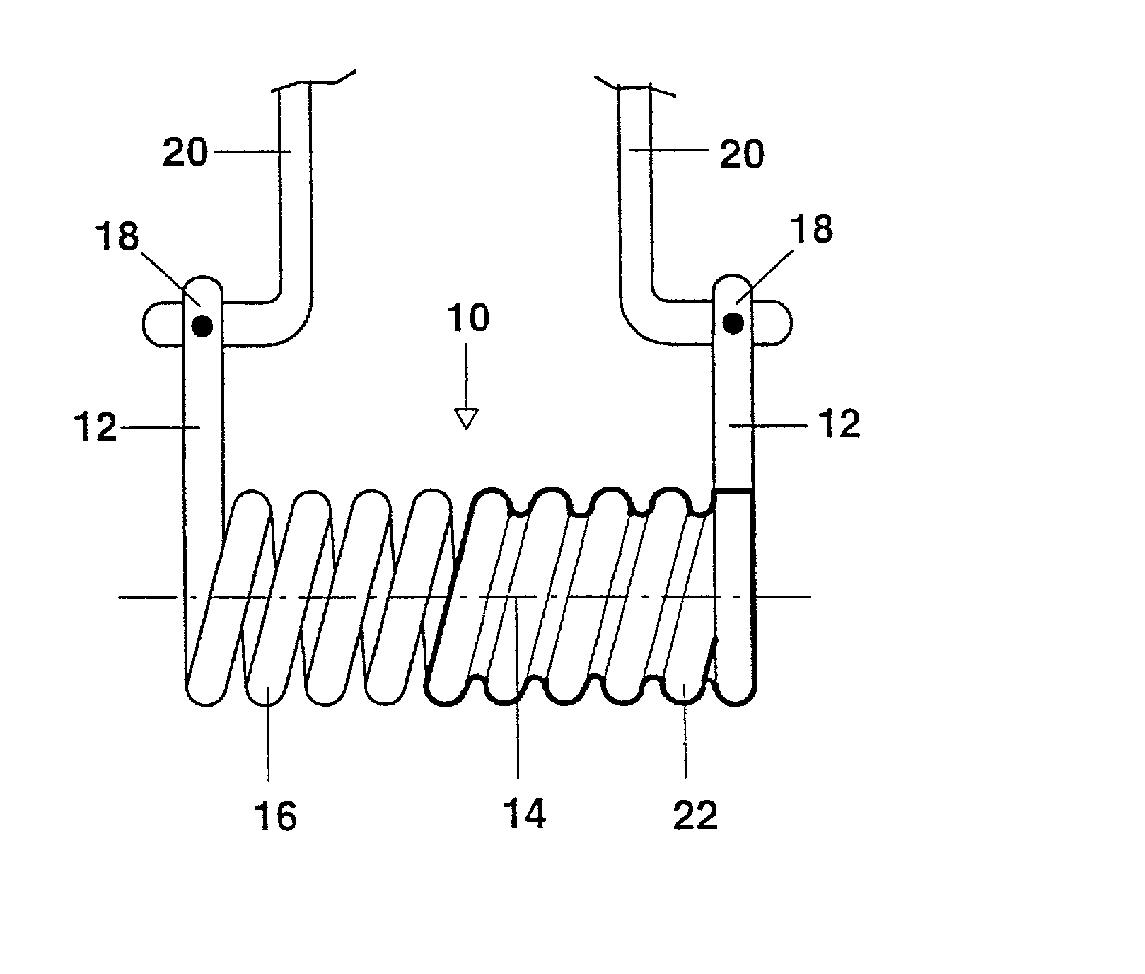 Coil electrode for a fluorescent lamp