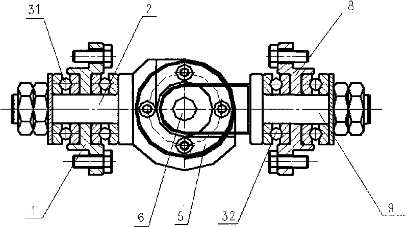 CAC-shaft composite hinge