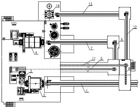 Ore grinding technology production method using hard rocks as ore grinding medium