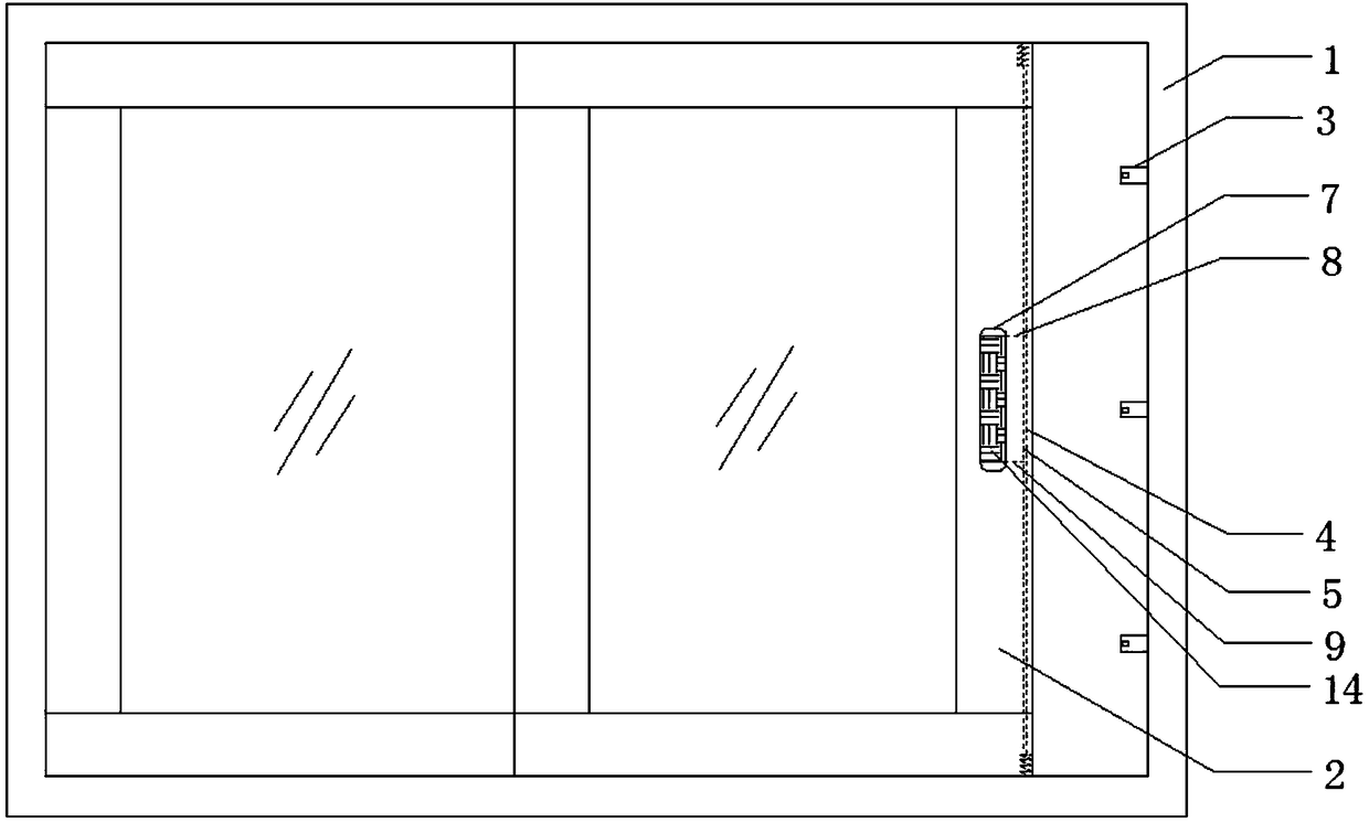 Locking structure for sliding window