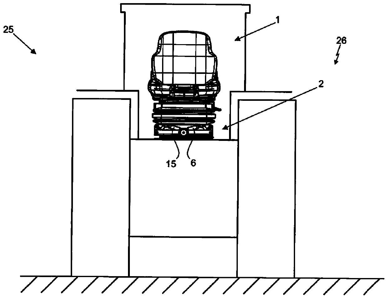Vehicle seat with dampening device