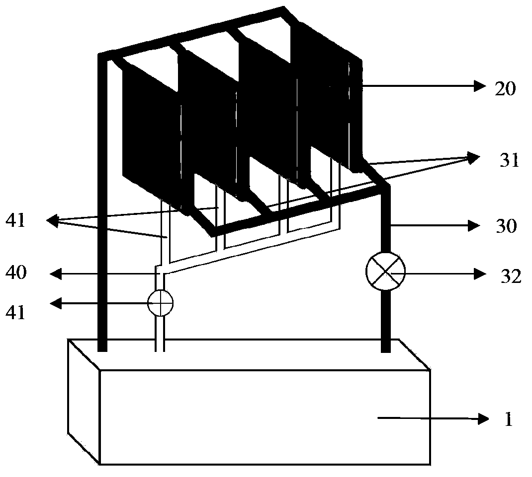 Electrolyte storage box for metal-air cell system