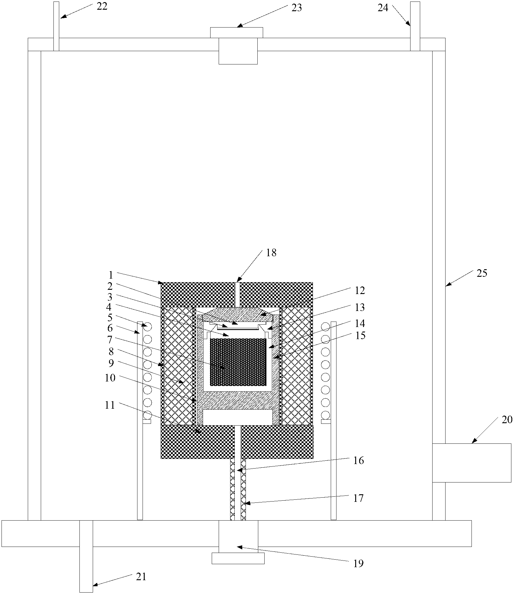 Device for growing zinc oxide crystal