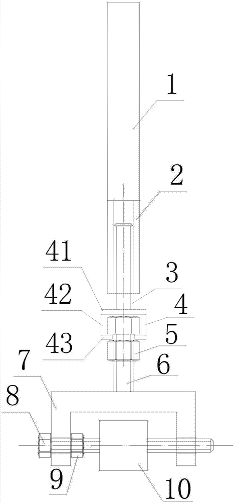 Measuring reflection piece support