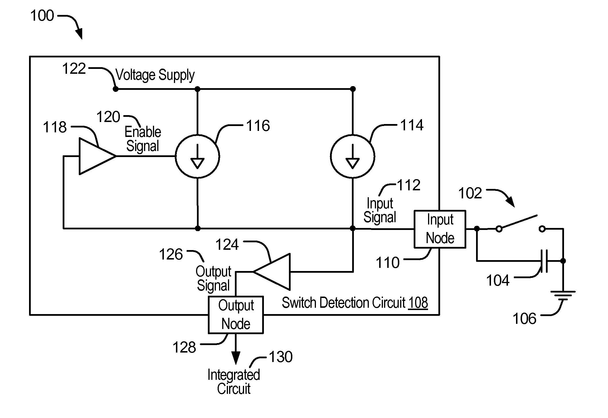 Dual current switch detection circuit with selective activation