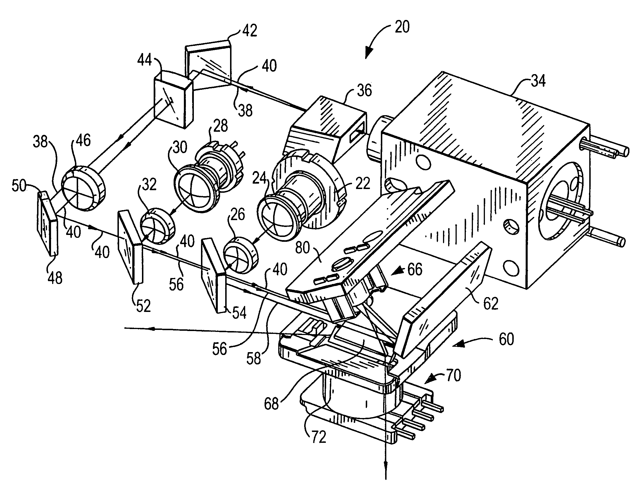 Compact acousto-optical modulator