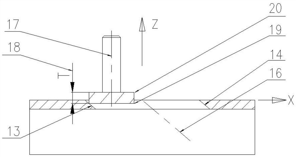 A processing method for oblique holes of channel steel parts