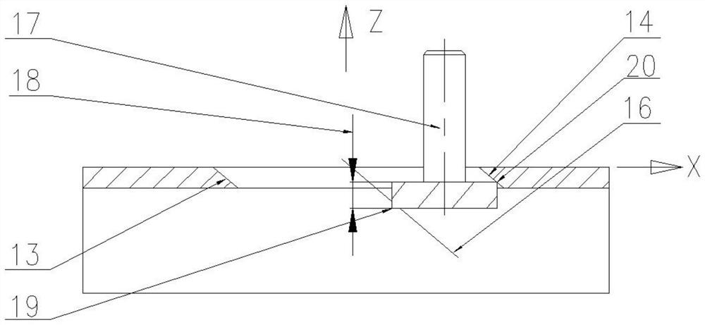 A processing method for oblique holes of channel steel parts