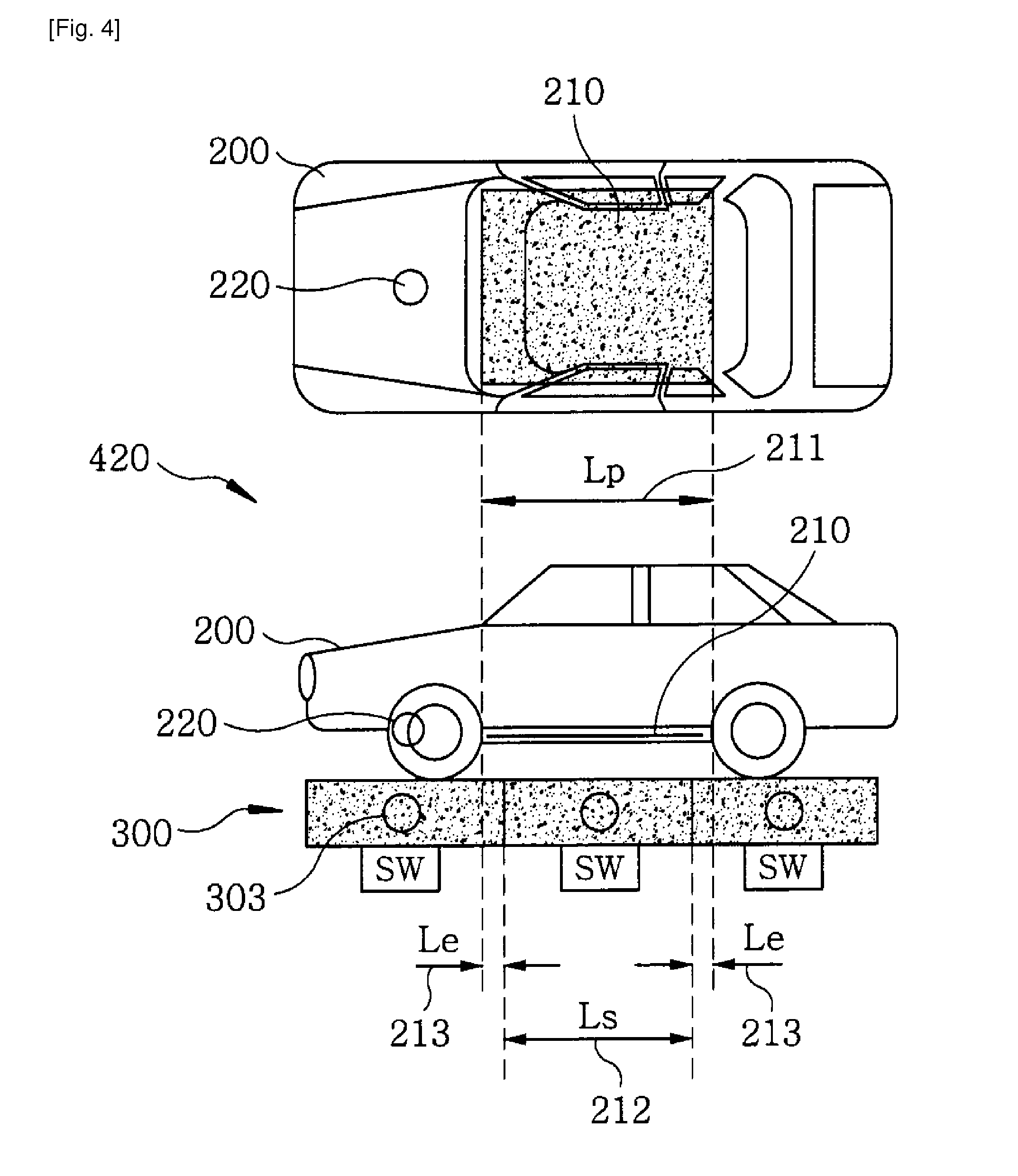 Method and apparatus for transporting power to electric vehicle with segments of power supply road