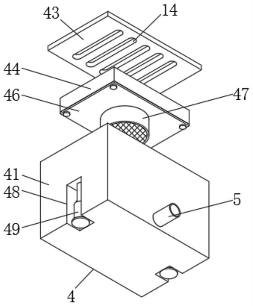 Purification type rainwater regulation and storage system special for green sponge and construction process thereof