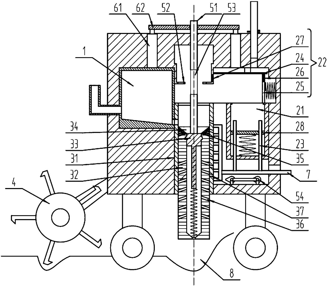 Waxy corn seeder