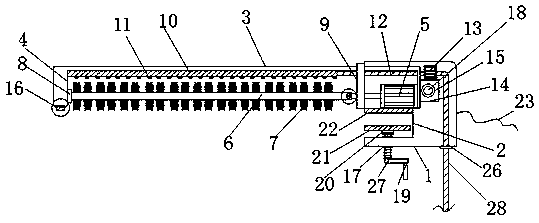 Automatic cleaning mechanism for photovoltaic power generation panel