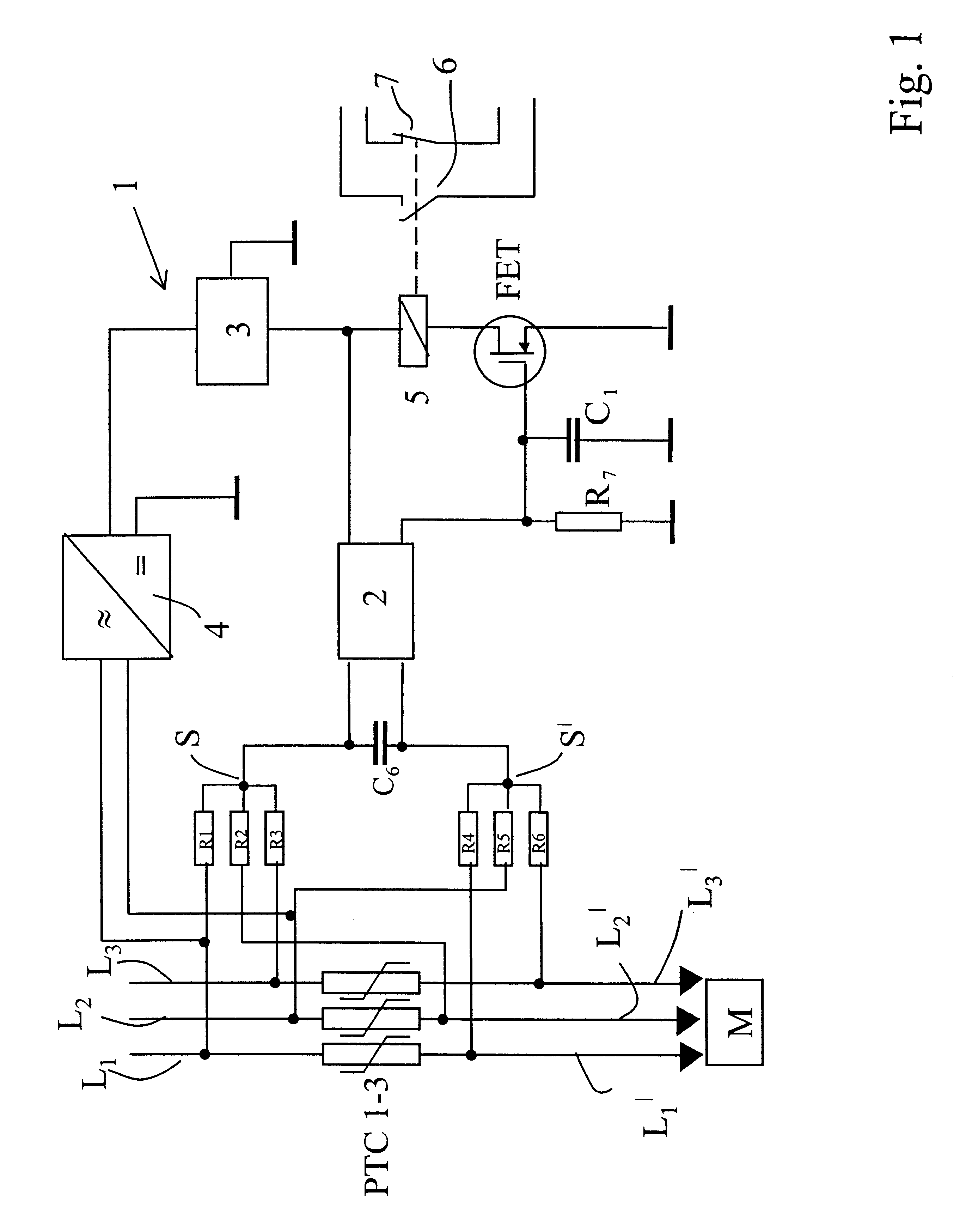 Monitor circuit for a current limiting device