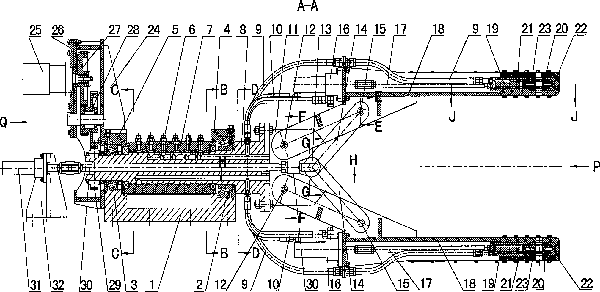 Wire twisting structure of strip coil bundling machine