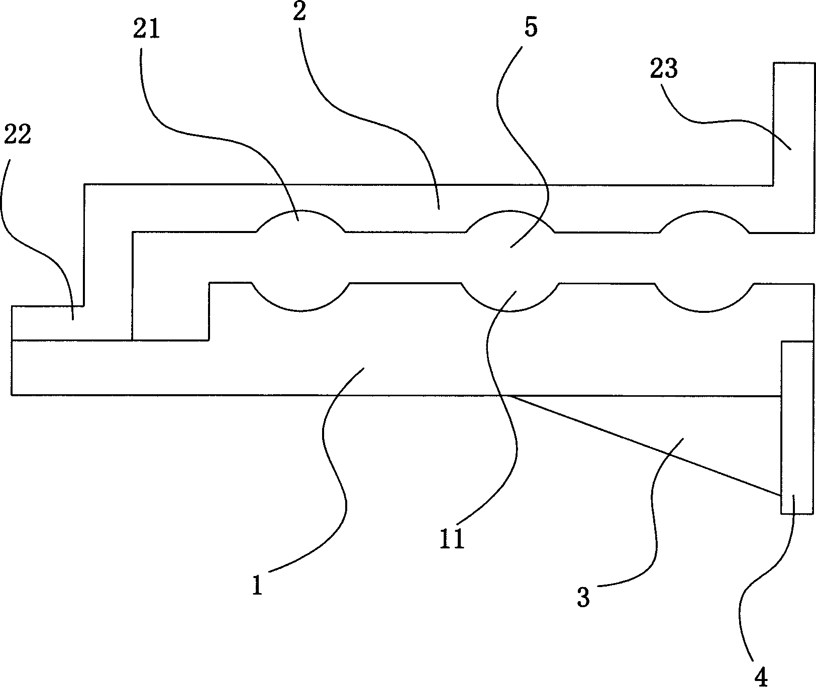 Supporting piece for wall cable pavement pipeline