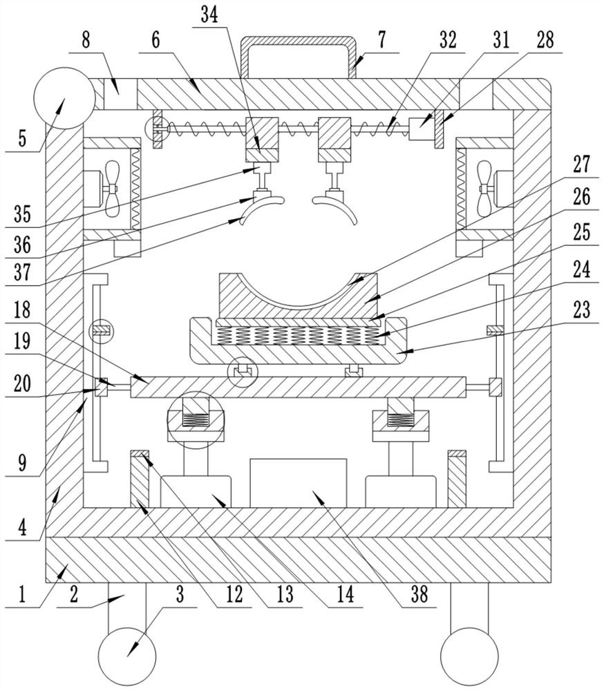 Limb restraining device for tumor radiotherapy