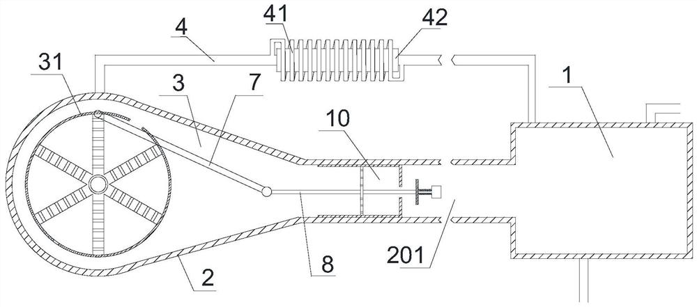 A high-power low-concentration gas engine and its gas supply method