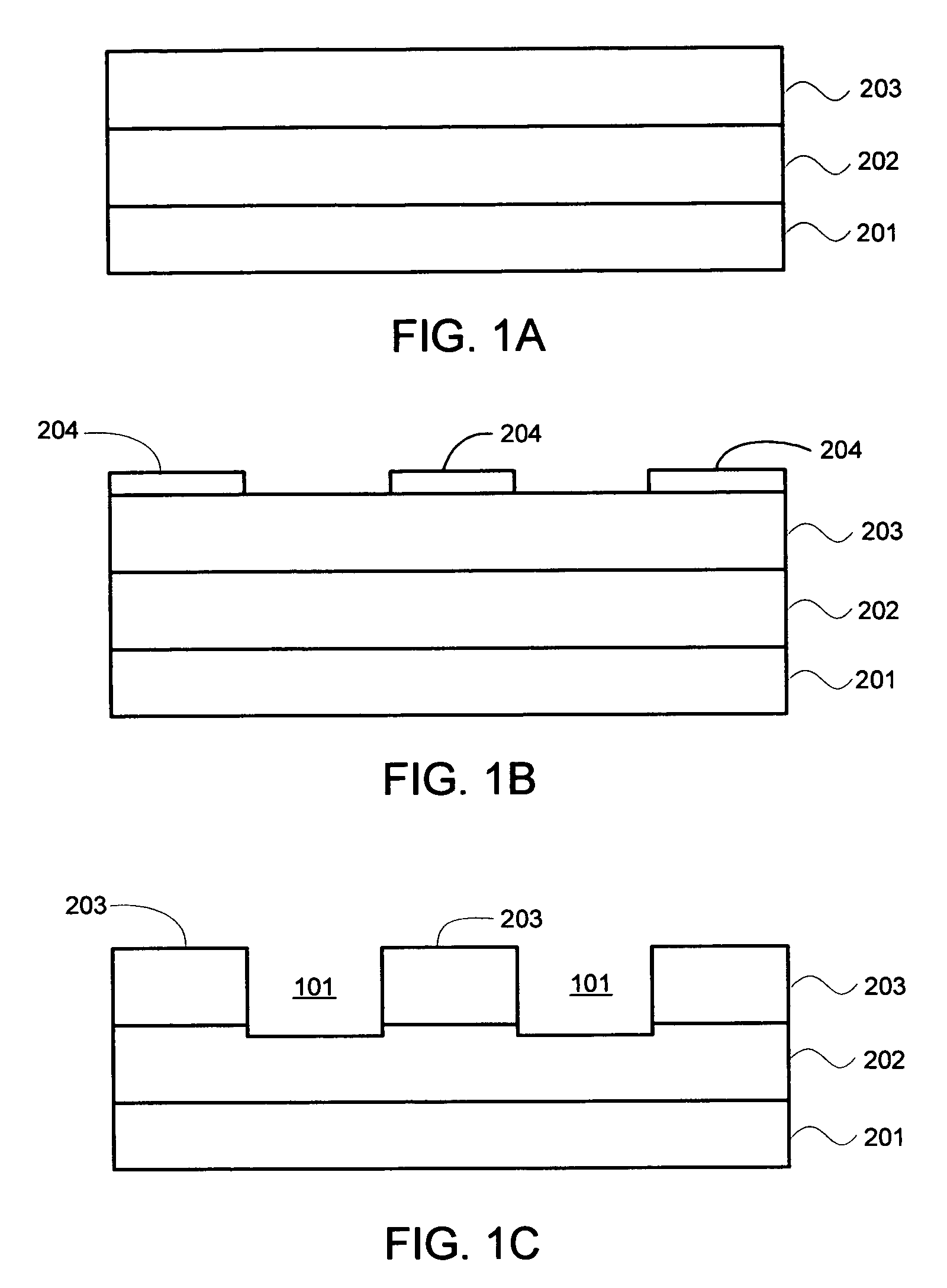 Method of forming a floating metal structure in an integrated circuit