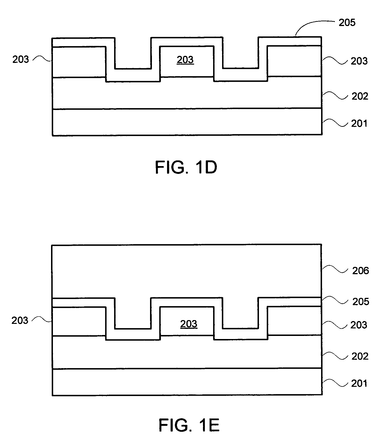 Method of forming a floating metal structure in an integrated circuit