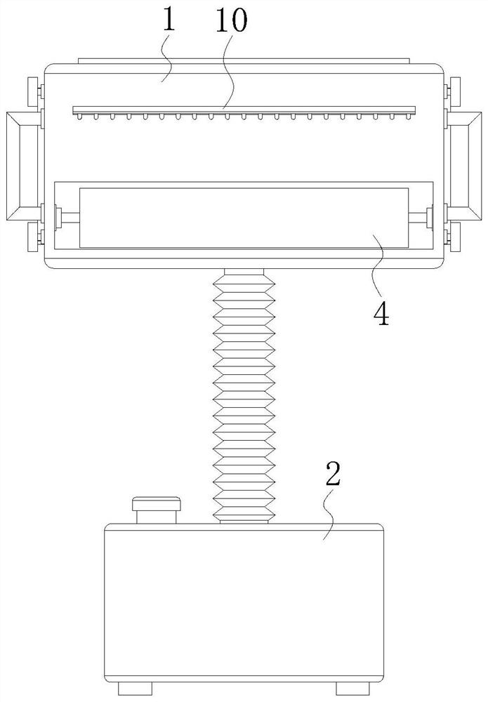 Anti-drip scrubbing device for building exterior wall glass used in municipal buildings