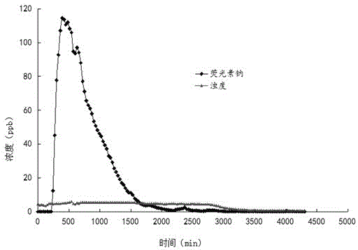 Method for simulating transportation and destination of pollutants in karst underground river