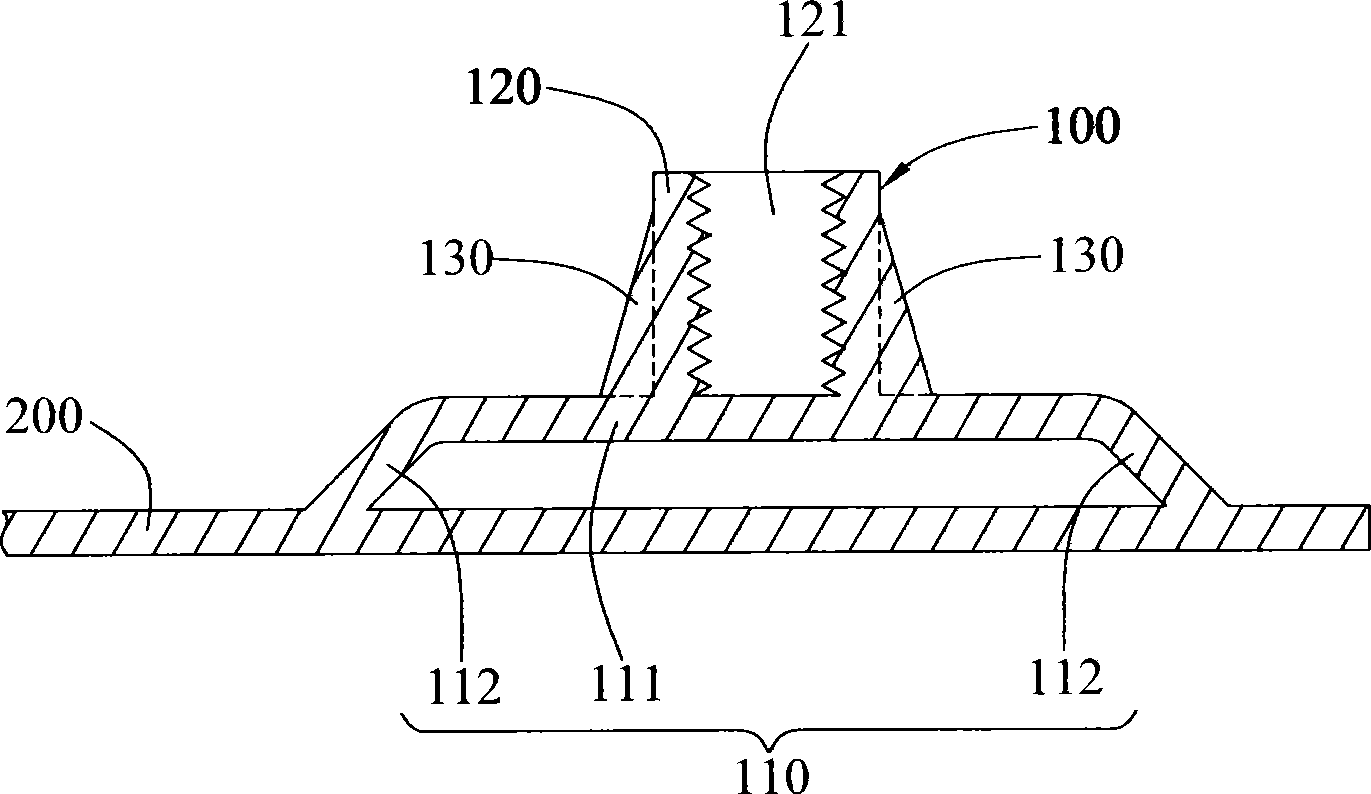 Joining column structure