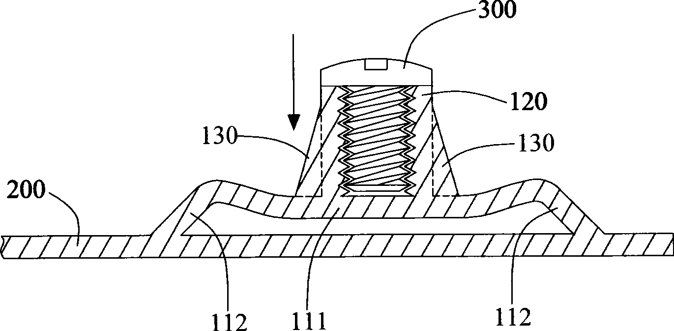 Joining column structure