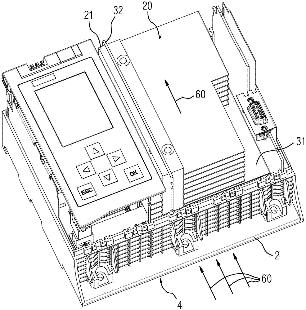 Programmable controller having a heatsink