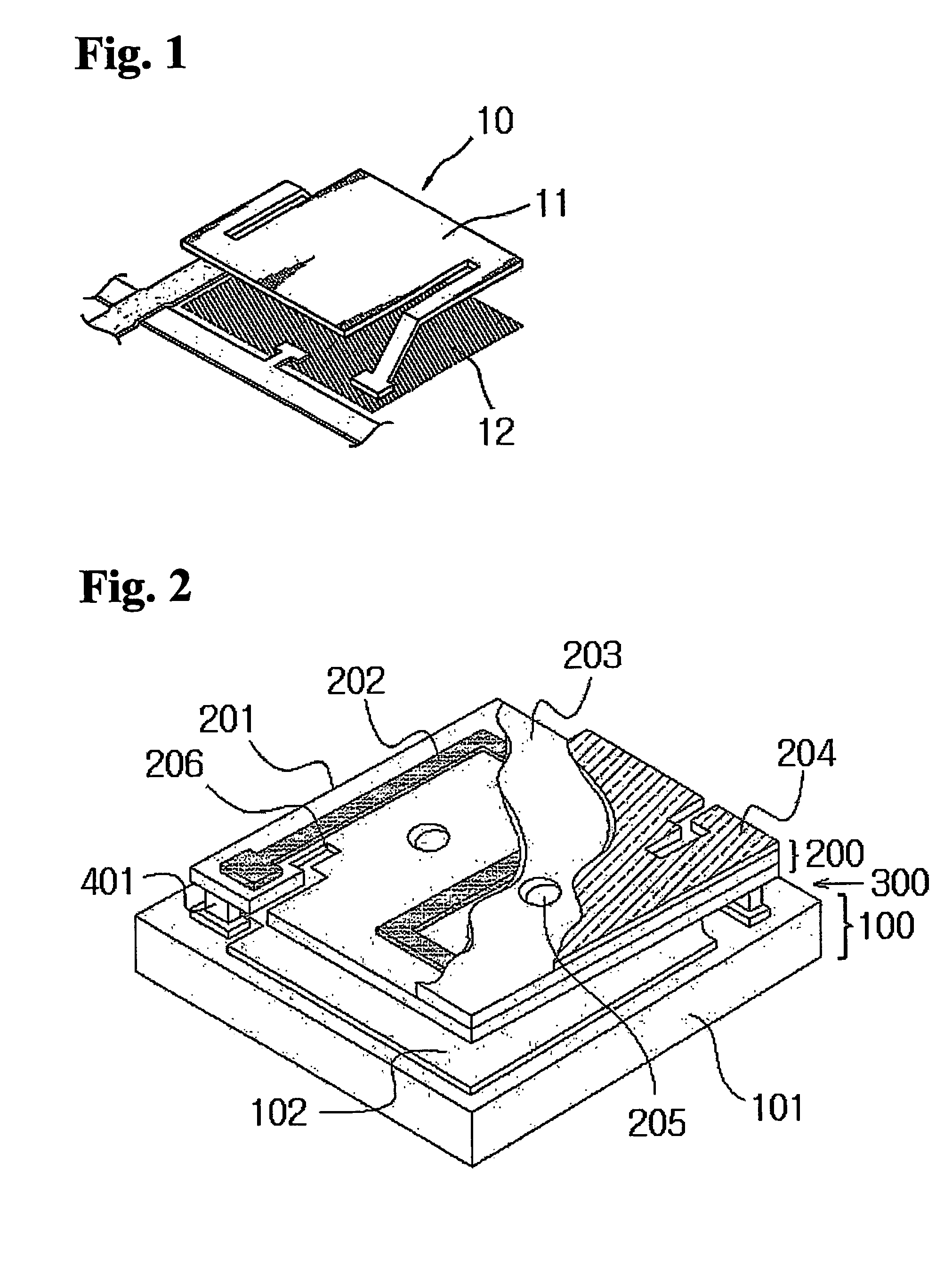 Bolometric infrared sensor having two-layer structure and method for manufacturing the same