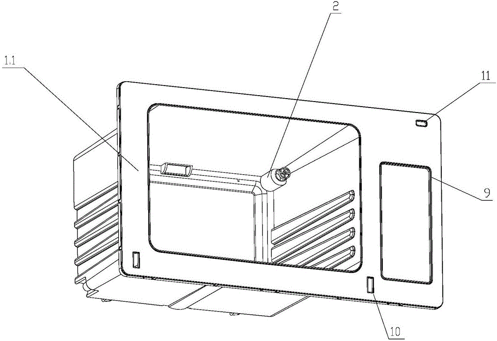 Plastic cavity structure of steam boiler