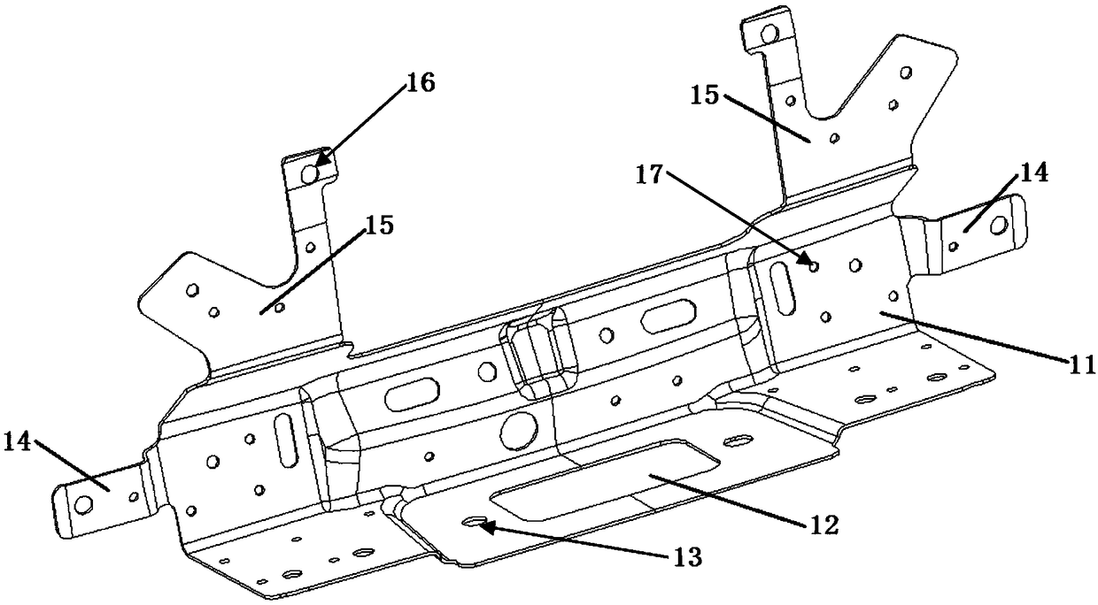 Door lock reinforcing plate for automobile tail door