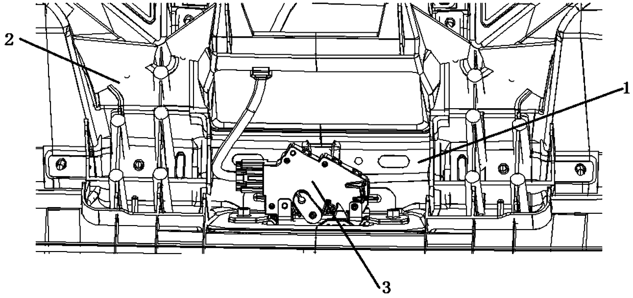 Door lock reinforcing plate for automobile tail door