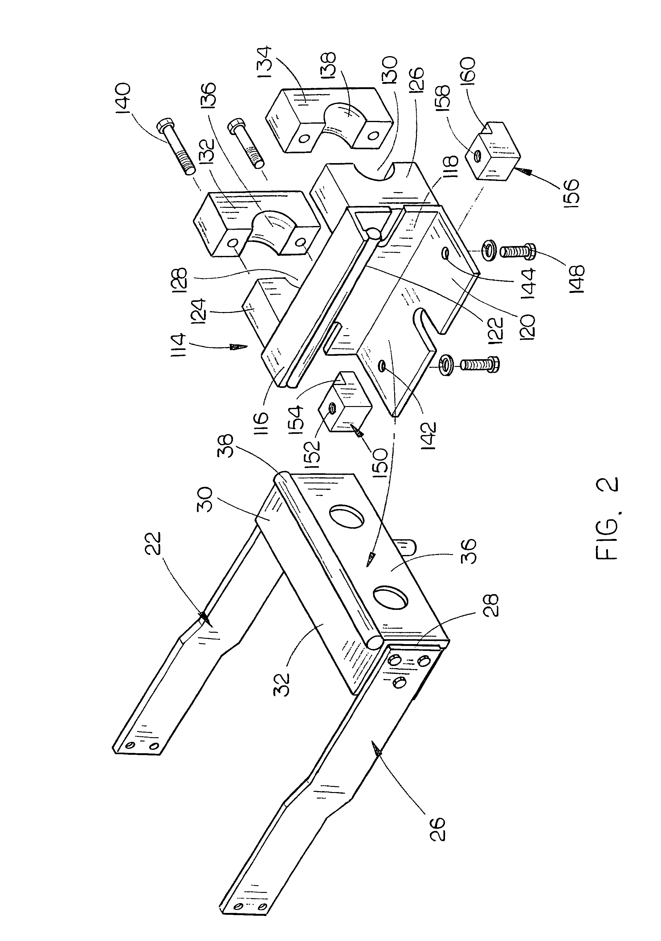 Tractor-mounted plow blade