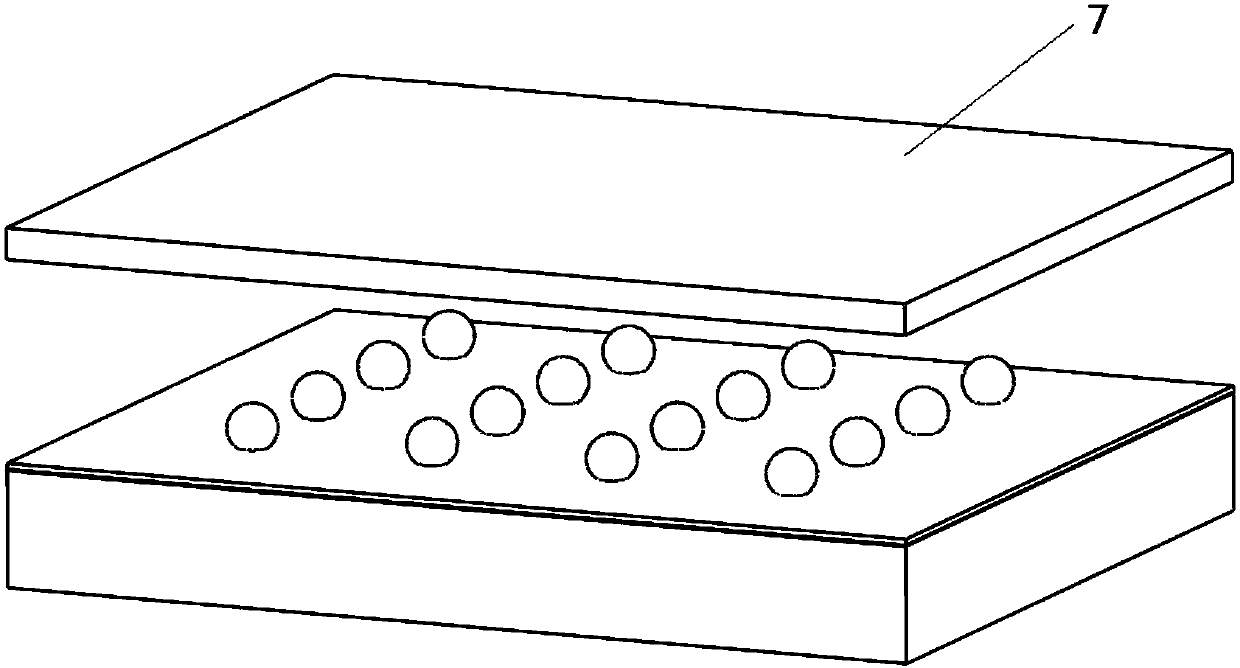 Preparation method of multi-tip array for large-area micromachining with flatness self-compensation