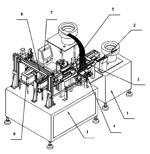 Automatic tin pick-up machine for intermediate frequence element