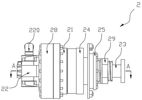 Comprehensive testing device for RV speed reducer