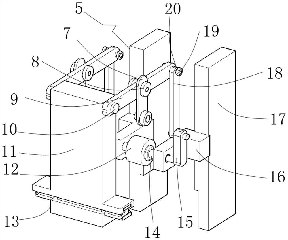 Inclined stamping device for machining