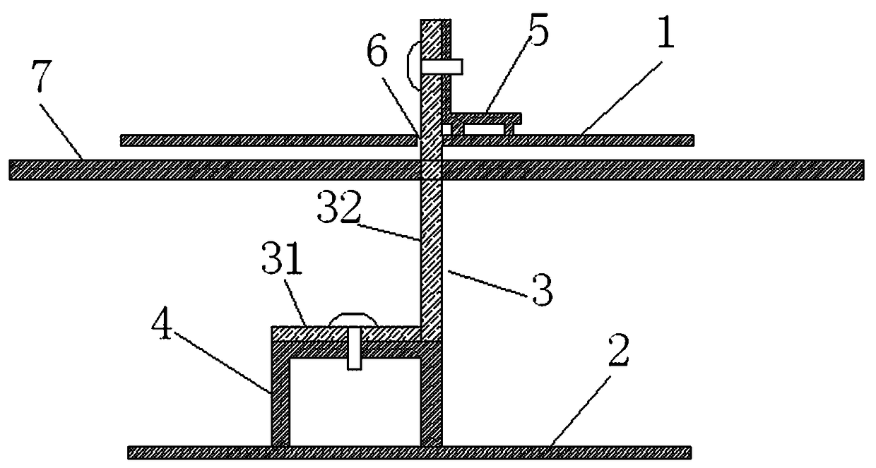 Copper bar connection device between UPS circuit boards