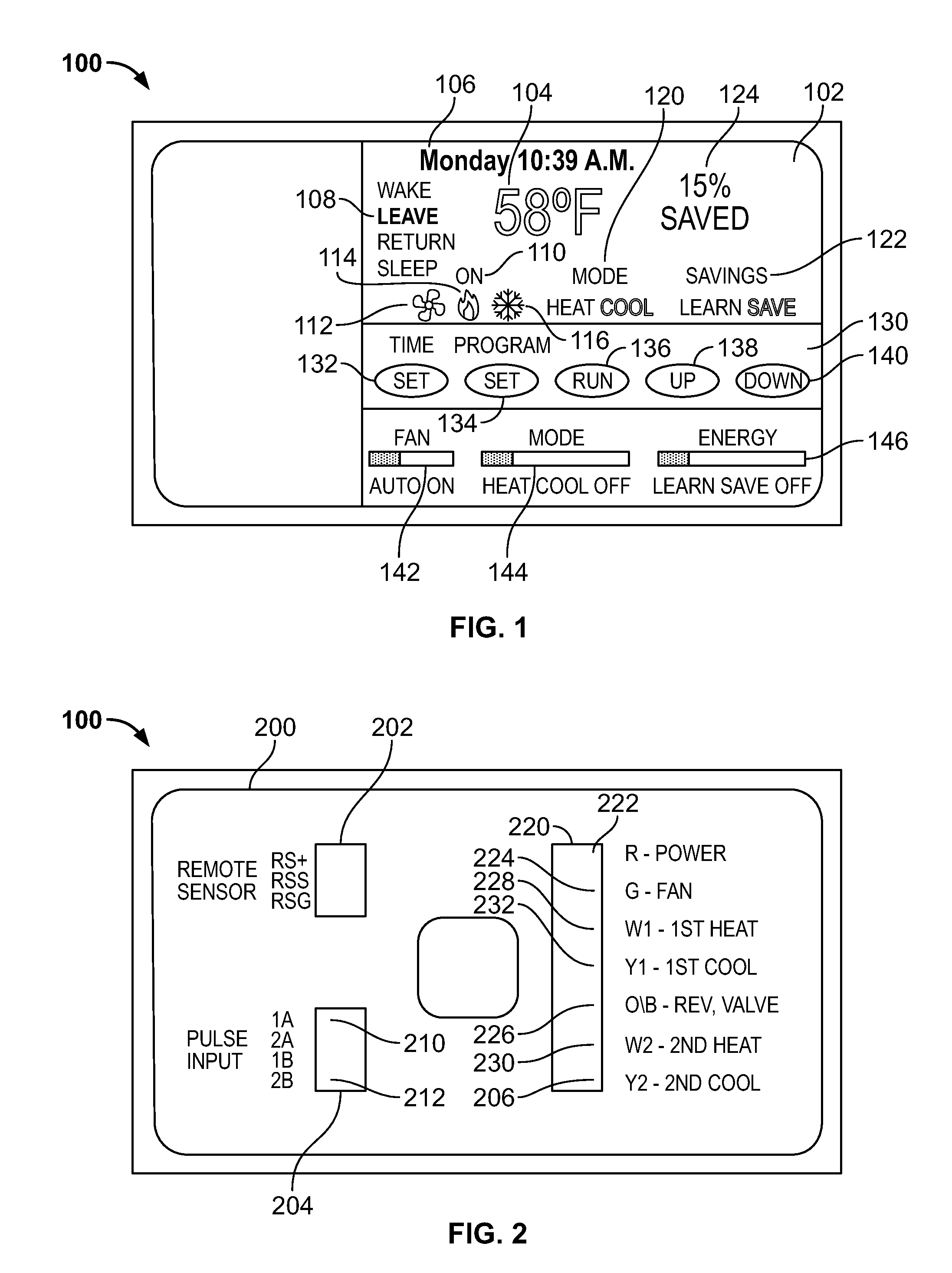 Methods and apparatuses for displaying energy savings from an HVAC system