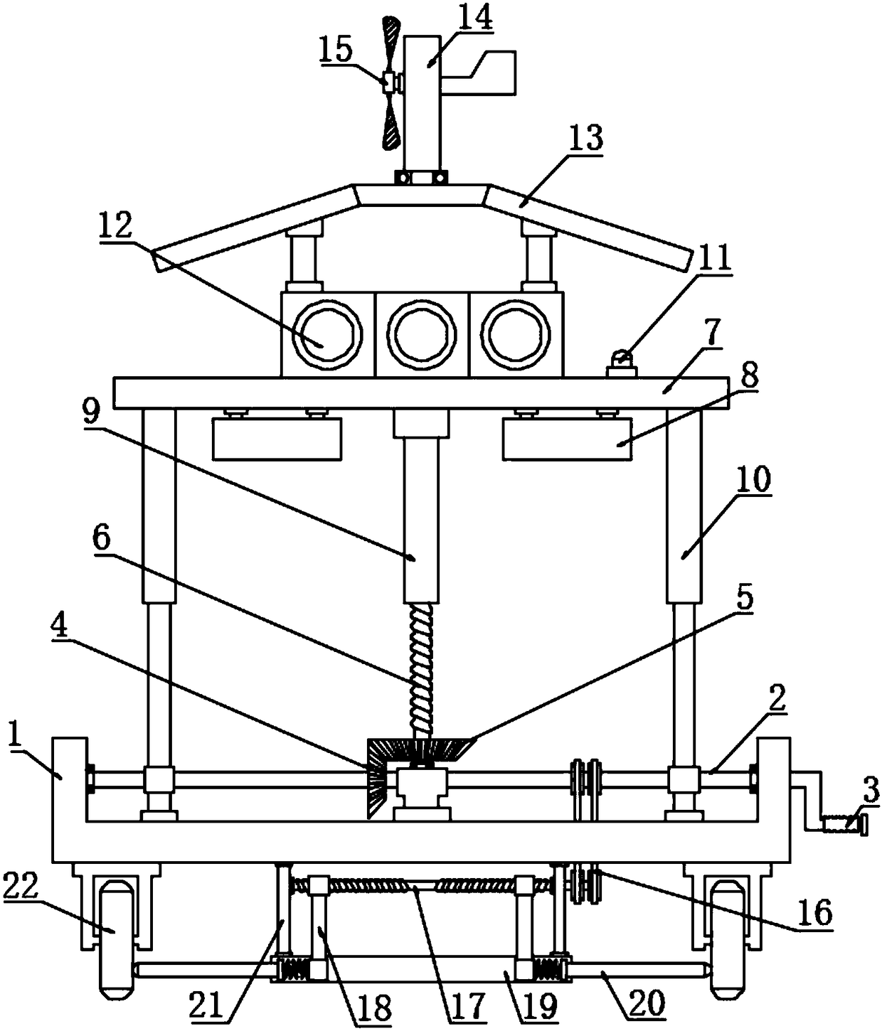 Liftable signal lamp with locking function