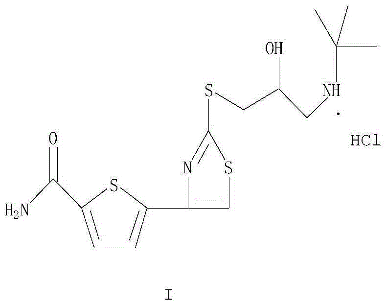 Novel process method for preparing arotinolol hydrochloride
